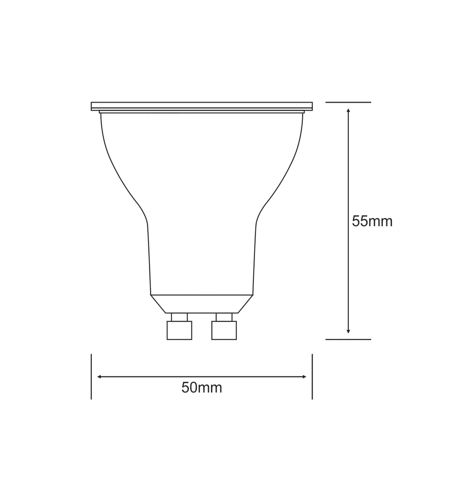 702130041  NF Value LED GU10 6W 6400K 450lm
